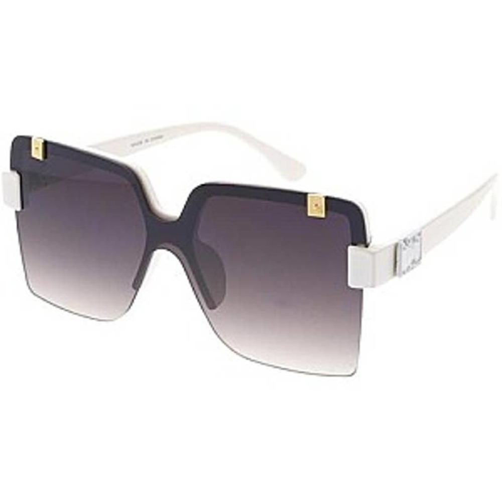 UV 400 Protection FASHION SHIELD SUNGLASSES White